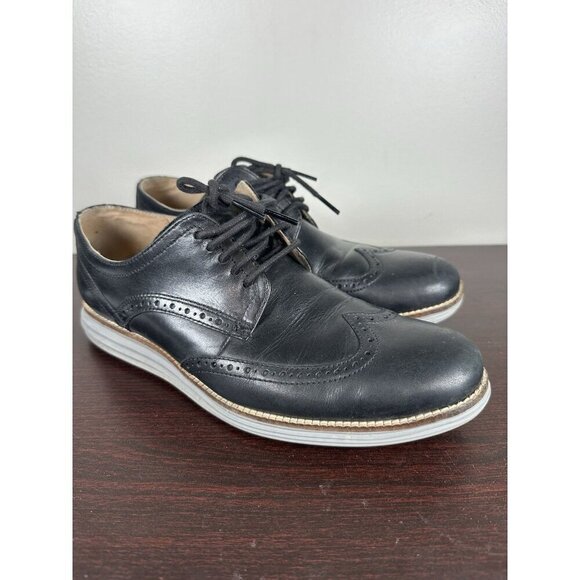 Cole Haan Original Grand Wingtip Oxfords Black Size 9.5 Mens C2640 Leather main image 6